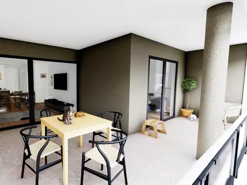 Departamento 2 ambientes con 1 baño