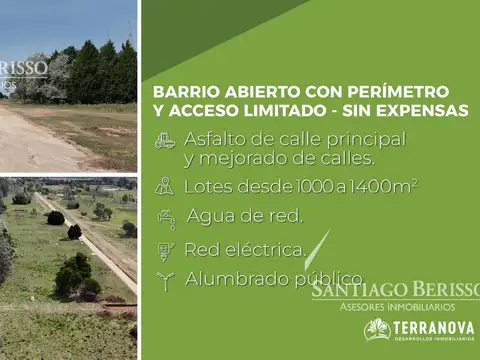 Terreno en Venta de 1018,0 m2