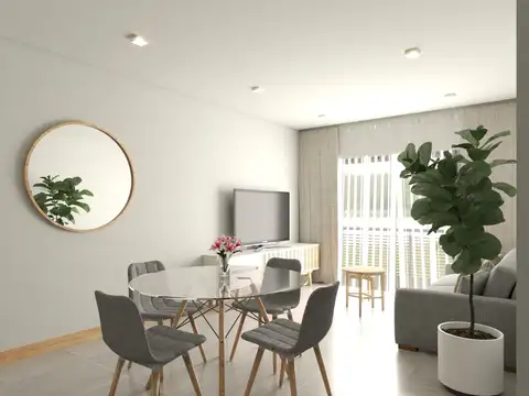 Departamento 2 ambientes con 1 baño