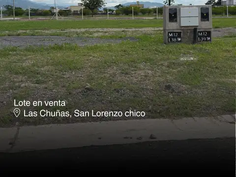barrio las chuñas, san lorenzo chico