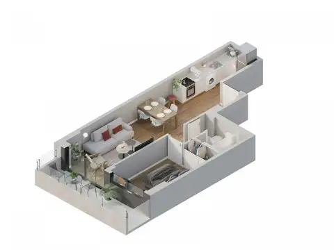 Departamento en Venta de Monoambiente