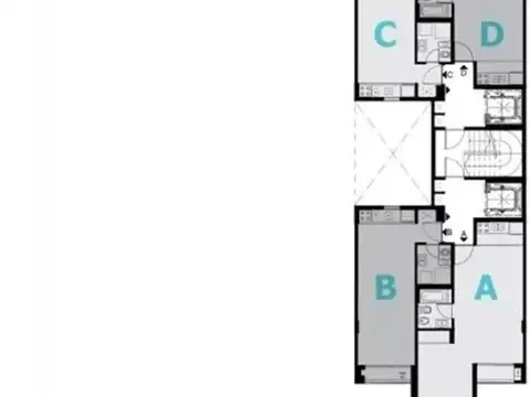 Departamento 3 ambientes con 2 baños