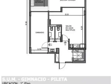 3 AMBIENTES EN CONSTRUCCION EN VENTA! 10°B