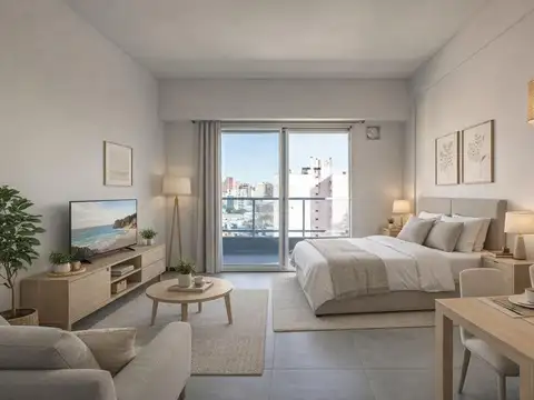 Venta departamento monoambiente con balcón barrio Nuestra Sra de Lourdes, Rosario