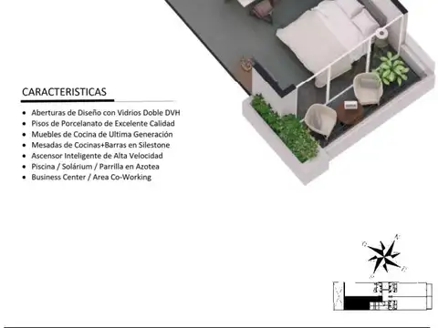 Venta Departamento Monoamb con Amenities Premium | Alpha Núñez en Belgrano Barrancas