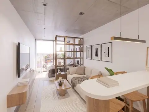 Departamento Monoambiente con 1 baño