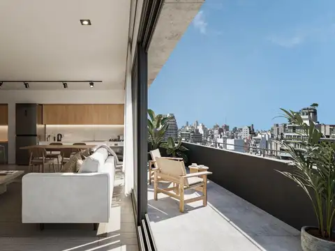 Departamento Monoambiente con 1 baño