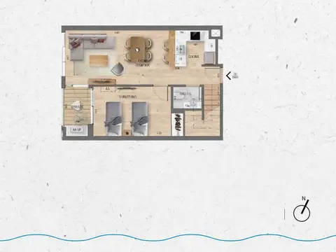 VENTA Duplex 3 dormitorios Lago Calcagno