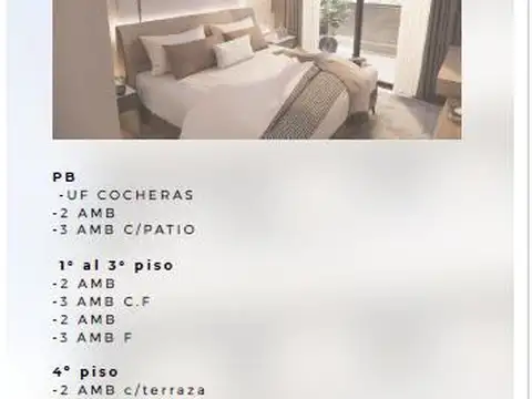 Departamento en Venta de 1 dormitorio