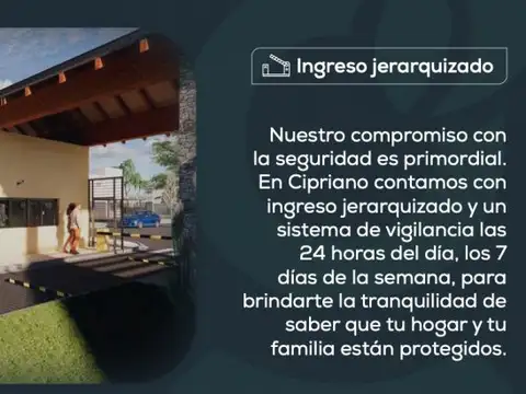 Lote en venta Barrio Cerrado Cipriano  - Alvear FINANCIADO