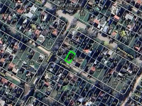 Terreno en Venta 20  mts Fondo