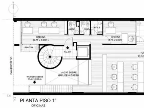 Dorrego 635 Piso 1 - VENTA Oficina con Cochera y Baulera