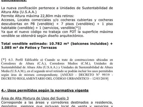 Terreno en Venta en Constitucion, USD 975.000