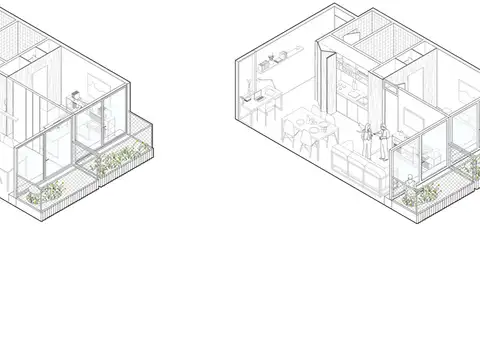 Depto Tipo Casa Monoambiente con 1 baño