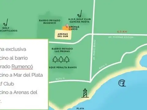 LOTE DE 633 M2 ARENAS CHICO - BARRIO PRIVADO