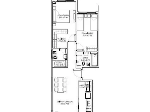 Departamento en Alquiler con 2 cocheras