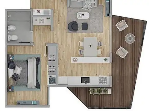 Departamento en Venta en El Once, USD 151.297