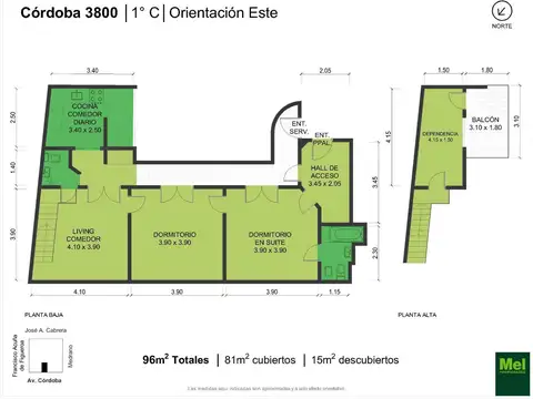 Depto Tipo Casa en Venta de 3 dormitorios
