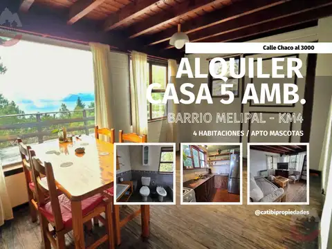 Casa en Alquiler en Melipal km4 – 5 ambientes