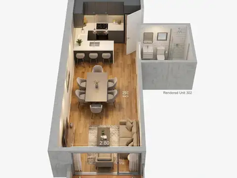 Departamento en Venta de Monoambiente