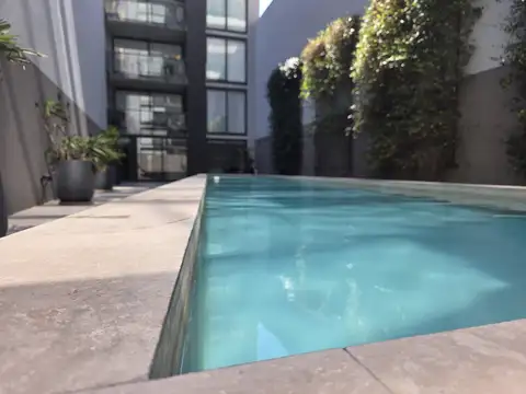 Departamento 2 ambientes de 49,39 m² con balcón aterrazado al frente – Ciudad de la Paz 3777