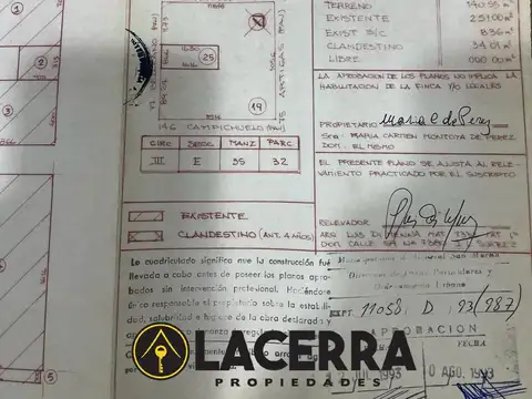 Terreno en Venta 8  mts Frente