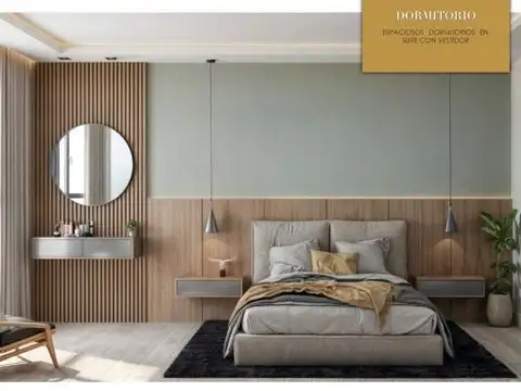 Departamento 2 ambientes con 2 baños
