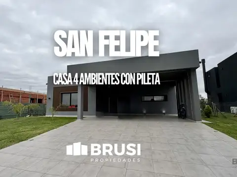 CASA EN 1 PLANTA 4 AMB  EQUIPADA SAN FELIPE - CANNING