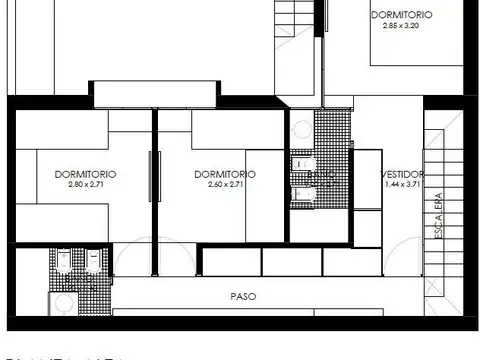 Depto Tipo Casa 4 ambientes con 3 baños