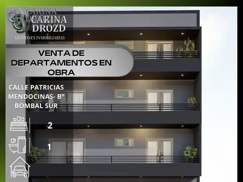 Departamento en venta de 2 dormitorios c/ cochera en Godoy Cruz