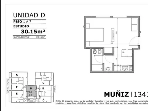 Departamento en Venta en Boedo, USD 68.300