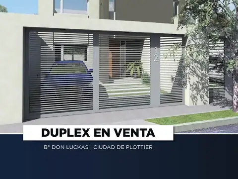 VENTA DUPLEX 2 DORMITORIOS B° DON LUKCAS PLOTTIER