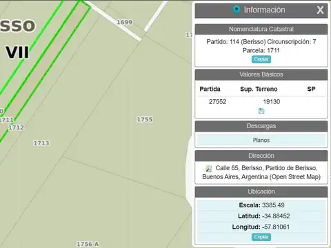 Terreno en Venta en Los Talas, USD 25.000