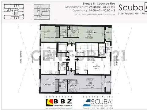 Departamento en Venta de 2 ambientes