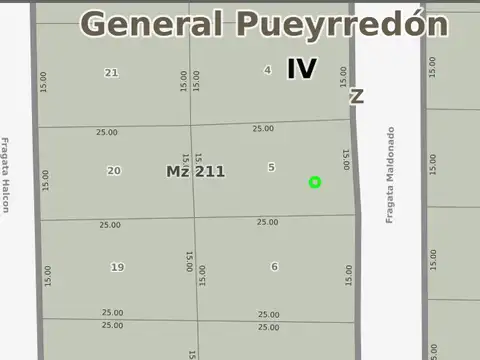 Lote 15x25 mts.-Fragata Maldonado y Fragata Sarmiento