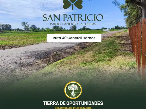 Lote en Las Heras General Hornos de 200m2