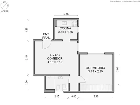 Departamento en Alquiler en Almagro, $ 930.000