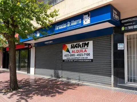 LOCAL COMERCIAL EN ALQUILER EN VILLA URQUIZA  SOBRE AVENIDA