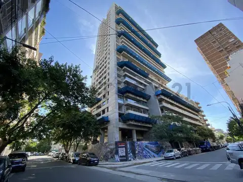 Departamento 2 ambientes con balcón al frente vista panorámica full amenities