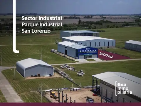Lote 2.500 m2 - SECTOR INDUSTRIAL- CON MEJORAS- Parque Industrial San Lorenzo