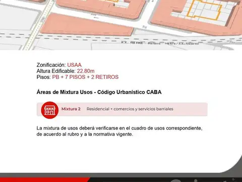 Terreno en Venta en Belgrano, USD 890.000