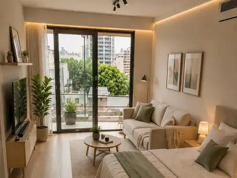 Departamento Monoambiente con 1 baño