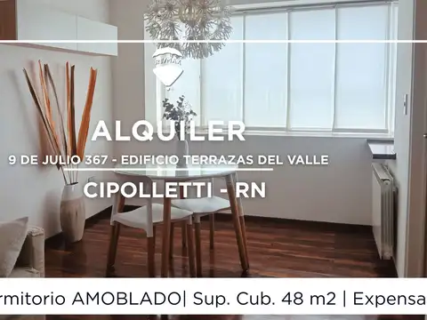 DPTO 1 DORMITORIO EN ALQUILER AMOBLADO CIPOLLETTI