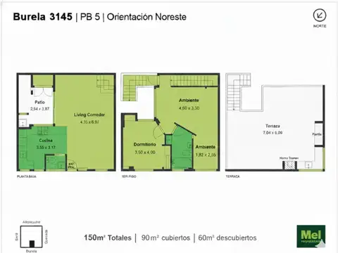 Burela 3100, Piso Pb