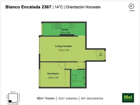 Blanco Encalada 2300, Piso 14