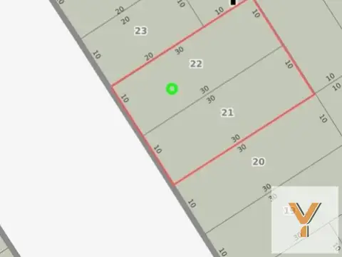 Terreno en Venta 30  mts Fondo