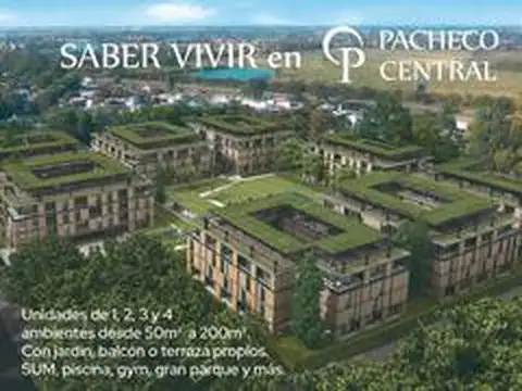 Departamento a estrenar Pacheco Central