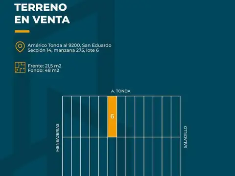 Terreno en Venta en Fisherton, USD 125.000