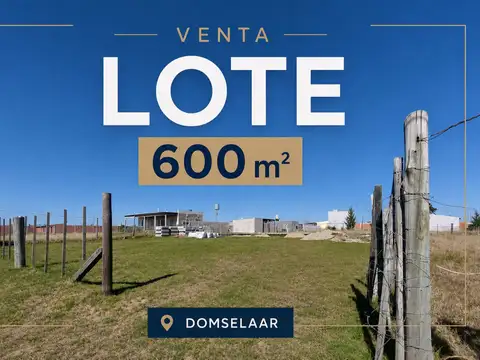 VENTA LOTE 600 M2 DOMSELAAR con materiales