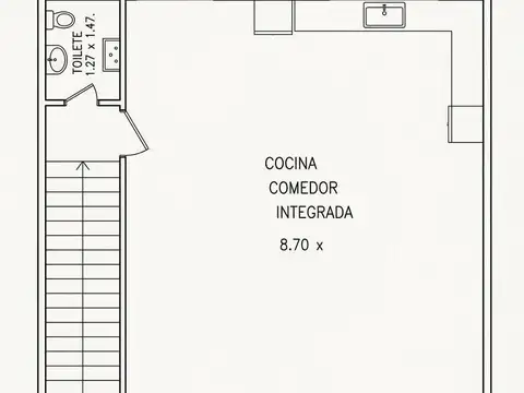 Depto Tipo Casa en Venta con 2 cochera